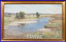 Large 19th Century Scottish Impressionist River Landscape Joseph HENDERSON RSA