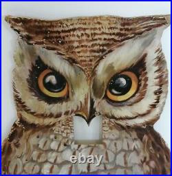 Large Antique Advertising Shop Sign in the shape of an Owl