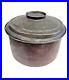 Large Antique Copper Cooking Pot Steam Pot Dome Lid Signed