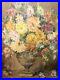 Large Antique French Still-life Flower oil painting signed J. O