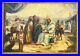 Large Antique Jesus Painting Jerusalem Israel Religious Oil Signed H SCHROEDER