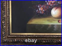 Large Beautiful Original Painting Oil on CanvasMDF Deep FramedGold Gilt42x30
