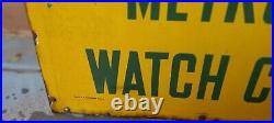 Large Bentex Watchs Porcelain Enamel Sign Board Size 72x36 Inches Single Side
