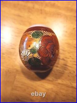 Large Ojime Bead MID Century Signed By Artist