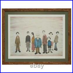 Large Original L S Lowry His Family Signed Ltd Edition 444/575 Lithograph Print