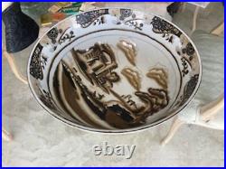Large Signed Chinese Bowl Antique Or Vintage Very Good Condition! Bin