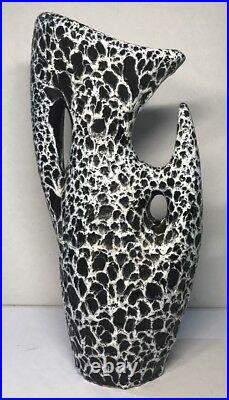 Large Vase Vintage Shape Free Signed Vallauris The Vaucour H 40 L 20 11 CM