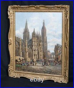 Large View of A Coutances, Northern France, 19th Century Thomas Mathew ROOKE