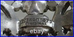 Large Vintage / Antique Rhinestone Brooch Pin Signed EISENBERG ORIGINAL