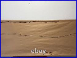 Large Vintage MCM Original Abstract Painting signed Sotherland 55x20