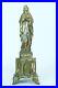 Large antique 19Thc Virgin statue Our Lady of Lourdes signed DSR spelter