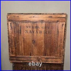 Large antique golden sun coffee wood crate box toledo ohio vintage Sign