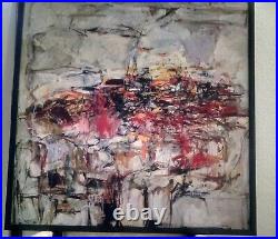 Large vintage Joan Mitchell abstract lithograph