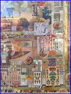 Melanie Boone (usa) Large Original Signed Mixed-medea Egyptian Themed Collage