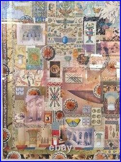 Melanie Boone (usa) Large Original Signed Mixed-medea Egyptian Themed Collage
