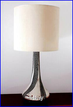 Mid Century Bronze Table Lamp 1960 Sculpture Vintage Large Signed Italian Design