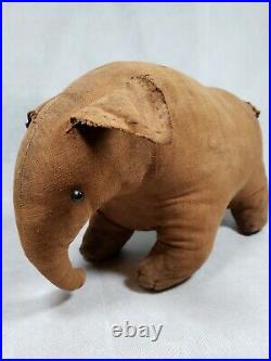 Norma Schneeman Primitive Large Elephant Signed & Dated 2000 Folk Art Rare