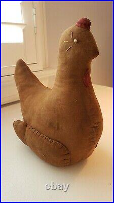 Norma Schneeman Primitive Large Hen Signed & Dated 1997 Folk Art Rare