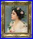 Old Master-Art Antique Oil Painting noblewoman girl on canvas 20x24