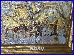 Original Philip R Goodwin 1882-1935 Oil Canvas Painting Landscape Scene 25x30