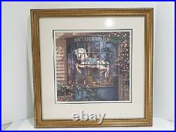 Paul Landry Limited Signed & Numbered Lithograph Painting #The Antique Shop