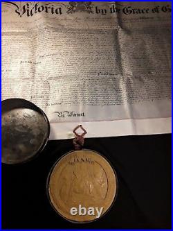 Queen Victoria Great Patent on a Very Large Vellum & Super Large Wax Seal 1874