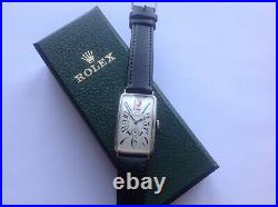 ROLEX, GENTS LARGE SOLID SILVER ART DECO 1920s FULLY SIGNED MOVEMENT CASE & DIAL