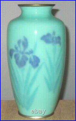 Rare Large Ando Signed Wireless (musen) Japanese Cloisonne Vase Excellent +++