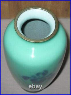 Rare Large Ando Signed Wireless (musen) Japanese Cloisonne Vase Excellent +++