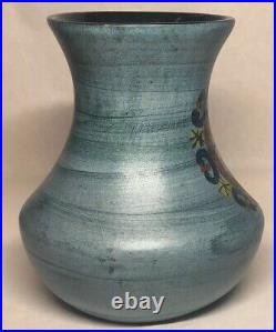 Rare Large Vase Signed Jdl Jean of Lespinasse Vallauris Vintage H 19 D 17 CM