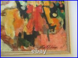 Rare May Heiloms Painting Large Abstract Expressionism 1940's Antique Modernist