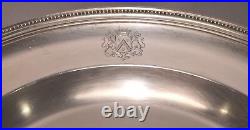 Rare Very Large Antique Signed Christofle Platter Royal Crest & Numbered 1898425