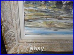 Raymond Besse Large Antique Original Oil Painting, Framed & Signed. Cathedrale
