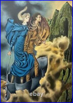 Remedios Varo (Handmade) Oil on canvas painting signed and stamped (Unframed)