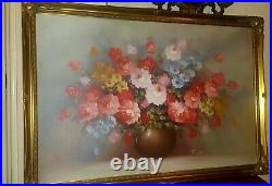 Robert Cox Very Large Oil Painting in Gilt Frame