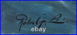 Robert Edmund Lee (Norway, US, 1899-1980) Oil CLIPPER SHIP LARGE ANTIQUE MARITIME