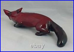 Royal Doulton Flambe Stalking Fox HN147A-1 (29) Large signed by Noke