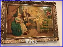 SIGNED Antique French Parisian Painting