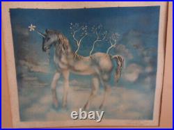 Salvador Dali, Large Unicorn Vintage Signed Original Lithograph 130/300