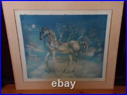 Salvador Dali, Large Unicorn Vintage Signed Original Lithograph 130/300
