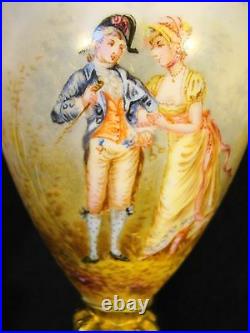 Sevres Porcelain Ormolu Mounted Signed Hand Painted Vase Blue Louis Mark 1841