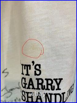 Signed Garry Shandling Show Autographed Vintage White T-Shirt Men's Size Large