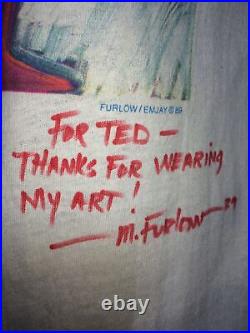 Signed Vintage Malcolm Furlow Art Shirt