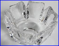 Signed and Numbered Large Orrefors Orion Crystal Bowl 3 1/4 H X 4.5' ACROSS