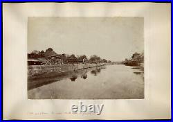 T Child Northern Moat of Forbidden City Beijing China Vintage Print 1876 signed
