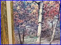 VINTAGE ART Robert Wood pine and birch Framed Print SIGNED