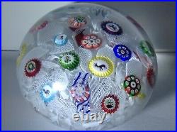 Very Large Antique Baccarat B1848 Signed Paperweight