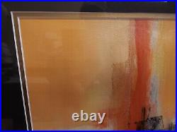 Vintage 1950s In The Heat by Francesco Savinelli Abstract Painting Art Signed
