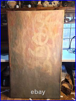 Vintage Abstract Non-Objective Expressionism Large oil/canvas D. F Ribley