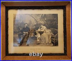 Vintage Artist Signed Jeanne Rongier 1852-1929 Engraving Second Chapter Marriage